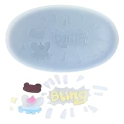 Resin Shaker Mold Flowers Small Flexible Pendant for Keychain Hollow Silicone Mold Epoxy Jewelry Making Pendant Quicksand Mould