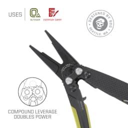 SOG 5 In 1 Aegis MT Mini Tactical Multi-tool Pliers Portable Ultralight EDC Pocket Gear With Precision Cutting Pliers Folding Knife Wire Cutter Tweezers Bottle Opener For Electrician Repair Camping Fishing DIY Small Outdoor Survival Multifunctional Tools