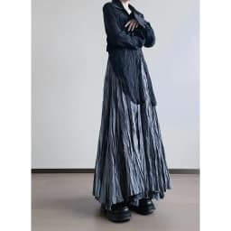 UMI MAO Dark Extra Large Fold Irregular Skirts Femme 2024 Spring Summer Crowd Design Sense Large Swing Skirt For Women Y2K