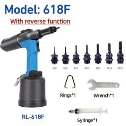 Pneumatic Riveter Automatic Rivet Nut Gun RL-6312 Industrial Hydraulic Quick Riveting Nut Tool M3 M4 M5 M6 M8 M10 M12
