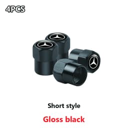 4Pcs Styling Wheel Tire Valve Air Stem Cap Duust Covers For Mercedes Benz W210 W176 AMG CLS CLE CLA GLA GLB GLS Class A GLE W222