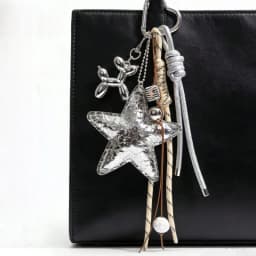 Multicolor Luxury Flat Keychain Bag pu Leather Five-Pointed Star Keychain Mother's Day Valentine's Day High-End Gift