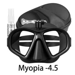 Low Volume Dive Mask Tempered Glasses Lens,Myopia Diving Mask,Spearguns Scuba Gear ,with Camera Mount,anti-fog for Narrow Face
