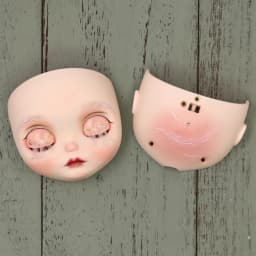 ICY DBS OOAK Blyth doll Hand-Painted Face Plate Including Back Plate Screws Lips carved 1/6 BJD Anime Girl