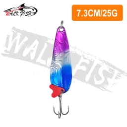 WALK FISH New 16g-28g Metal Spinner Spoon Trout Fishing Lure Hard Bait Sequins Noise Paillette Bait Hard Sequins Spinner