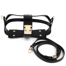 Hollow Tote Messenger Bag Set Leather Encasement Conversion Crossbody Adjustable Shoulder Strap for Women Handbag Accessories