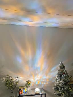 2025 New Water Ripple Projector Night Light Crystal Mood Lamp Home Bedroom Decorative Aesthetic Christmas Gift INS Sunset Lights