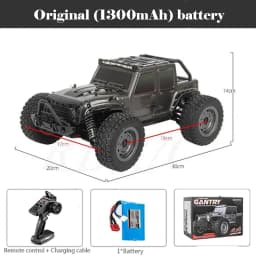 50 or 80KM/H Rc Cars 1/16 Off Drift Road 4WD with LED 2.4G Waterproof Remote Control Monster Truck for Adults and Kids Toy Gift
