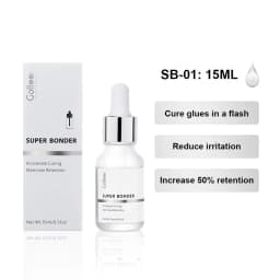 Gollee Super Bonder Extension Lashes for All Eyelash Extension Bonder Improve Durability Fixing Agent Help Adhesive for Eyelashe