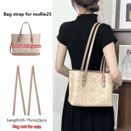 Adjustable Bag Strap For Coach Mollie25 Tote Bag Leather Shoulder Strap Durable Bag Belt Underarm Bag Replacement Accessories