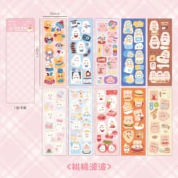 10 - 100PCS Cute Sparkle Polco Deco Sticker Pack - Korean Kawaii Glitter Sticker Seal for Toploaders, Polaroids & Photocard