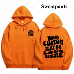 Custom Text Hoodie Personalized Sweatshirt Front Back Print Tee Custom Words On Back Business Logo Tshirt Custom Printed Shirt