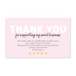 10-30pcs New Thank You Card For Supporting Business Package Decoration "Gorgeous Thanks" Business Card Handmade With Love