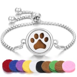 Tree of Life Aromatherapy Bracelet Open Lockets Bangle Essential Oil Diffuser Bracelet Adjustable Chain Bracelet with 10pcs Pads