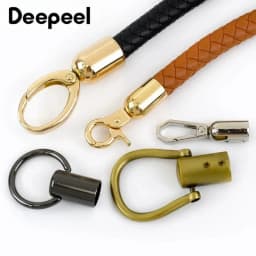 4/10/20Pcs Metal Bag Handle End Caps Tassel Clasp Cord Stopper Buckles for Purse Handbag Snap Hooks DIY Craft Repair Accessories