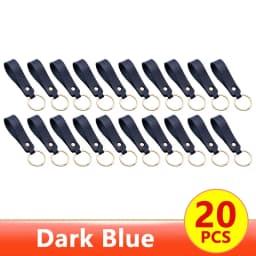 1/100pcs 8Color PU Leather Keychain Business Gift Suitable for Men and Women Car Key Strap Waist Wallet Keychains and Keyrings