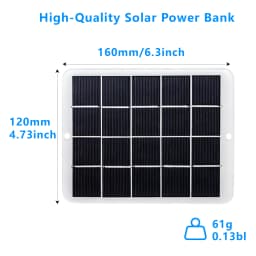 10W Portable Solar Charging Panel with USB Port, Fast Charging Power Bank, Suitable for Phones, Camping, Outdoor Travel, and Hik