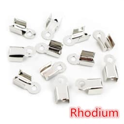 200pcs/lot Cove Clasps Cord End Caps String Ribbon Leather Clip Tip Fold Crimp Bead Connectors For DIY Jewelry Making Supplies