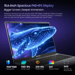 Blackview AceBook 6 Laptop Intel Twin Lake N150 CPU 15.6'' FHD+ IPS Screen 16GB DDR4 512GB SSD 36Wh Battery Windows 11 Notebook