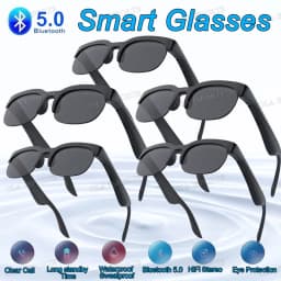 New Camera Control Smart Glasses 2025 Music Sunglasses Headphones Wireless Bluetooth Call Headset HIFI Audio glasses For Android
