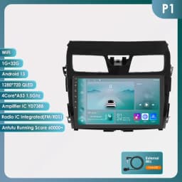 Hizpo Android 14 For Nissan Teana3 Altima 2013 - 2018 Auto 4G Carplay Multimedia Video Player DSP GPS Radio Navigation WIFI BT