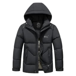 New Windproof Thickening Men Tops Outdoors Loose Versatile Comfort Keep Warm Coats Winter Fashion Casual Solid Hooded Parka Men