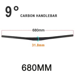 Raceface Next MTB Handlebar 9 Degree Full Carbon Mountain Bike Handlebars 31.8mm Carbon Handlebar Matte Black Bike Accessories