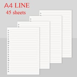 A4 Ring Binder Soft PU Leather Cover 30 Holes A4 File Folder