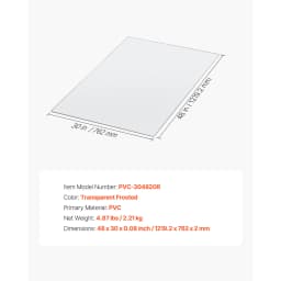 VEVOR Chair Mat Plastic Floor Protector Rug with Studded Non-Slip & Easy to Clean Smooth Glide Under Desk Rug for Home Office