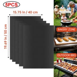 BBQ Grill Mat Non-stick Reusable Heat Resistant Extra Thick Pad Oven Liners Baking Mats Easy Clean Kitchen Outdoor Barbecue Tool
