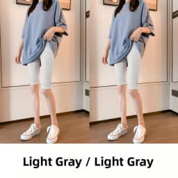 Women's Modal Short Pants Thin High Waist Elastic Slimming Black Base Layer Pants Can Be Worn outside Five-Quarter Length Summer
