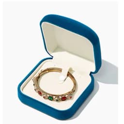 Raised Top Jewelry Box Flannelette Ring Box Simple Earrings Pendant Bracelet Jewelry Storage Box