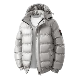 winter casual down cotton jacket Men's bright faced cotton jacket solid color thicken warm men winter coat hooded winter jacket