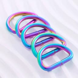 10pcs Metal D Ring Strong Webbing Dee Ring Buckle for Bag Strap Belt Purse DIY Bag Accessories