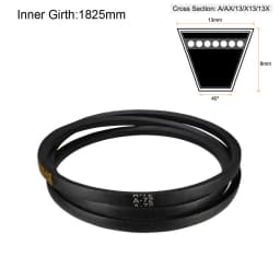 Uxcell A72-A85 Drive V-Belt Girth 72 Inch-85 Inch Industrial Power Rubber Transmission Belt
