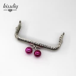 1PCS Super Lovely 10.5CM Silver Lace Pearl Bead Head Metal Purse frame Kiss Clasp DIY Bag Accessory