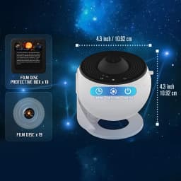 13 In 1 Planetarium Star Projector HD Image Area LED Night Light,4K 13 Film Discs,360° Rotate 1/2h Timer for Kids&Adults Bedroom