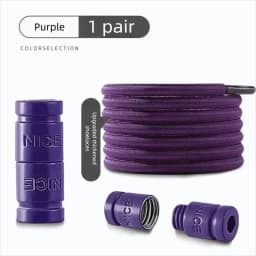 1 Pair Metal Lock Laces Sneakers No Tie Elastic Shoelaces Sports Shoe Laces for Capsule Lock Stretch Shoelace Rubber Shoestrings