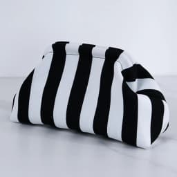 Women's Striped Beach Clutch Bag Versatile Small Woven Crochet Handbags Purses Knitting Dumpling Clutch Casual Bag