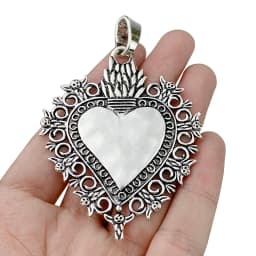 1pc Large Boho Filigree Heart Matt Gold Color Charms Pendants for DIY Necklace Jewelry Making Accessories 81x56mm