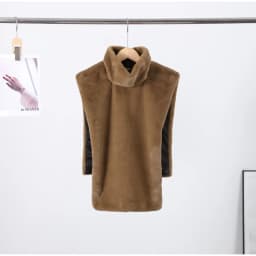 Casual Faux Fur Patchwork Women Jacket Elegant Design Sense Long Sleeves Female Coat 2025 Autumn Winter Fashion Lady Streetwear