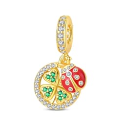Original Charms Beads 925 Sterling Silver Golden Leopard Firefly Butterfly Hot Air Balloon Beads Fit DIY Bracelet Fine Jewelry