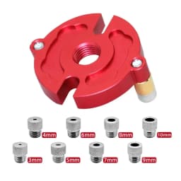 Fast-splicing Dowel Jig Kit W/3-10mm Metal Bushing Aluminum Self-Centering Vertical Hole Jig Drill Guide Locator for Woodworking