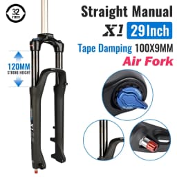 SR SUNTOUR X1 Bicycle Forks Air Suspension Fork 120mm Travel QR 100x9MM BOOST 110x15MM 27.5 29 Mountain Bike Air Fork