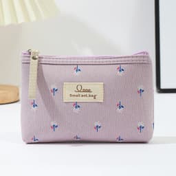 Instagram Style Canvas Makeup Bag Printed Women's Portable Student Pencil Case Travel Storage Toiletries Bag