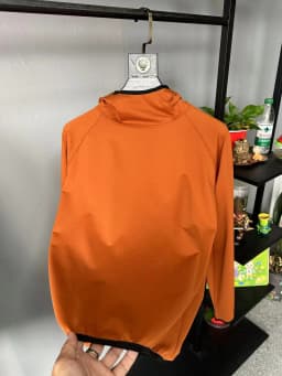 Lightweight Quick-Dry Elastic Men's Hoodie Long Sleeve Sweatshirt Bubble Texture Fabric Autumn Season Basic Style Color