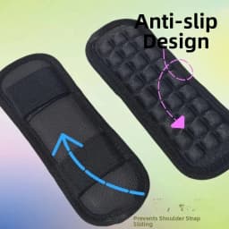 Extended Thickened Anti-Slip Shoulder Pad for Backpack And Double-Shoulder Bag Pressure Relief Shock Absorption Padded Strap