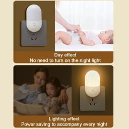 2PC Bedside  LED Night Lamp Mini Table Light EU US Plug Eye Protection Kids Use For Bedroom Living Room Baby Feeding Night Light