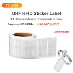 1000pcs UHF RFID Label 73x20mm Passive Sticker Paper Label Tag 860Mhz 960Mhz Long Range Label for Warehouse Manage UHF RFID