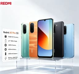 New Arrival 2026 Redmi A7Pro Global Version Unlocked Gaming Smartphone 8GB RAM 256GB ROM 6.9‑Inch FHD+ Full Display Helio G85